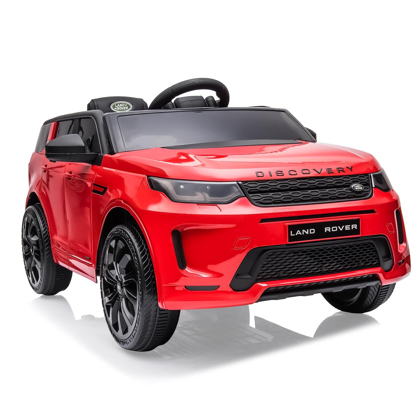 Red 12-Volt Land Rover Kids Ride-On Truck