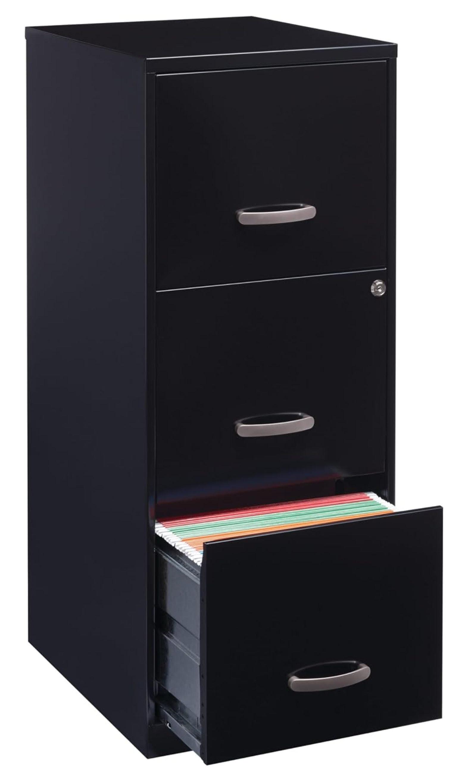 Hirsh Industries Space Solutions File Cabinet 3 Drawer - Black