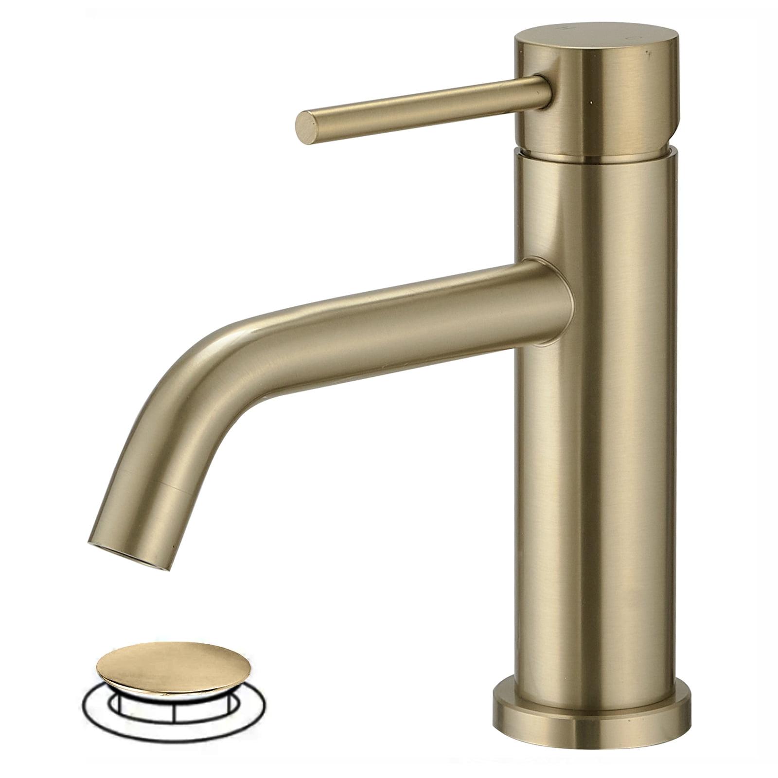 BWE Single Hole Single Handle Bathroom Faucet With Deck Plate