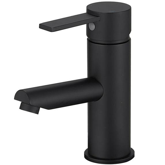 VIBRANTBATH A-96054-Black Single-Hole Single-handle Bathroom Faucet