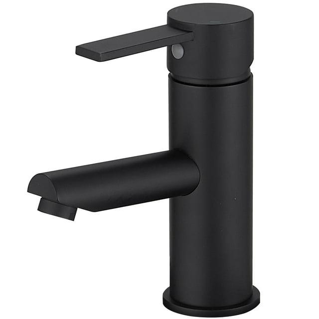 VIBRANTBATH A-96054-Black Single-Hole Single-handle Bathroom Faucet