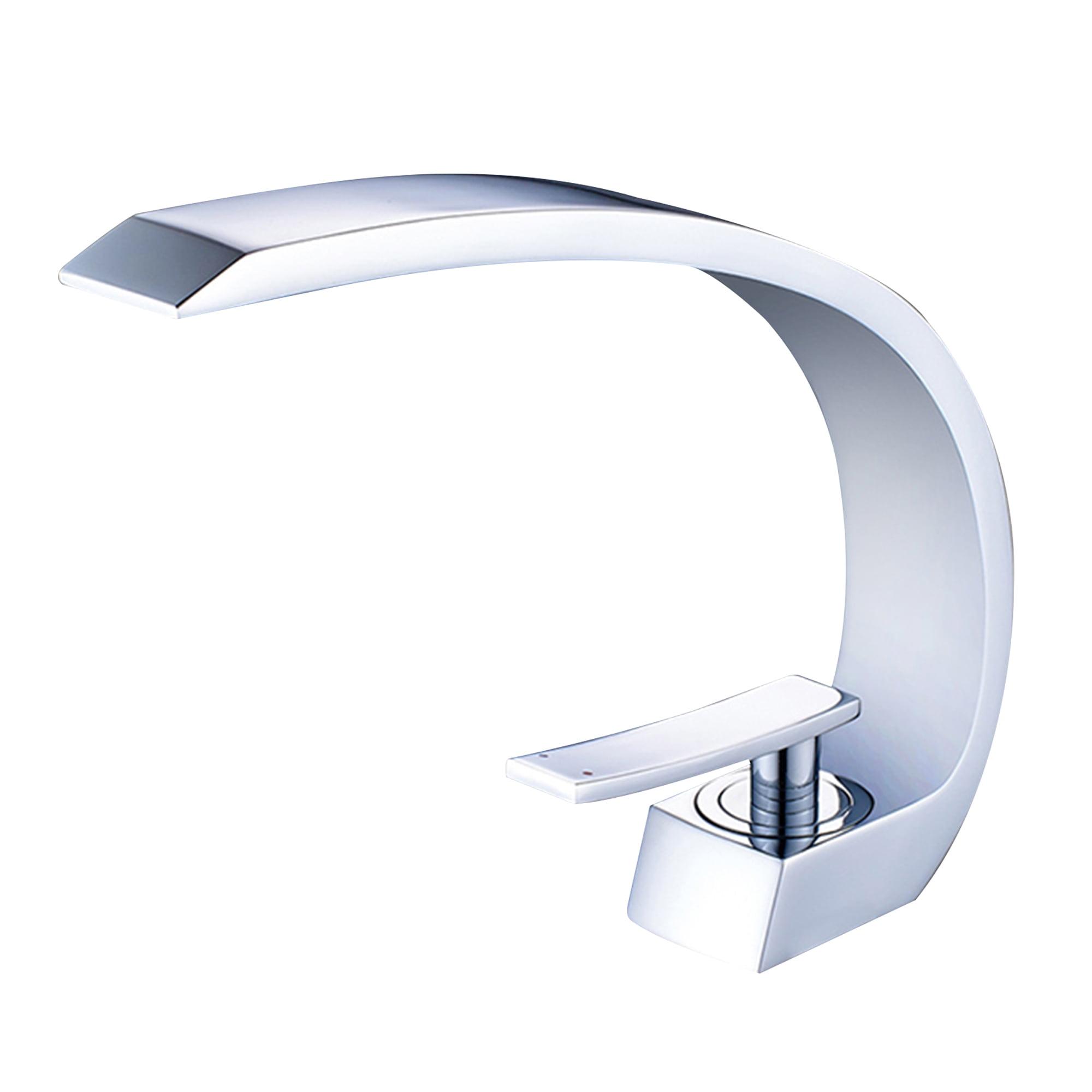 Chrome High Arc Single Handle Bathroom Faucet