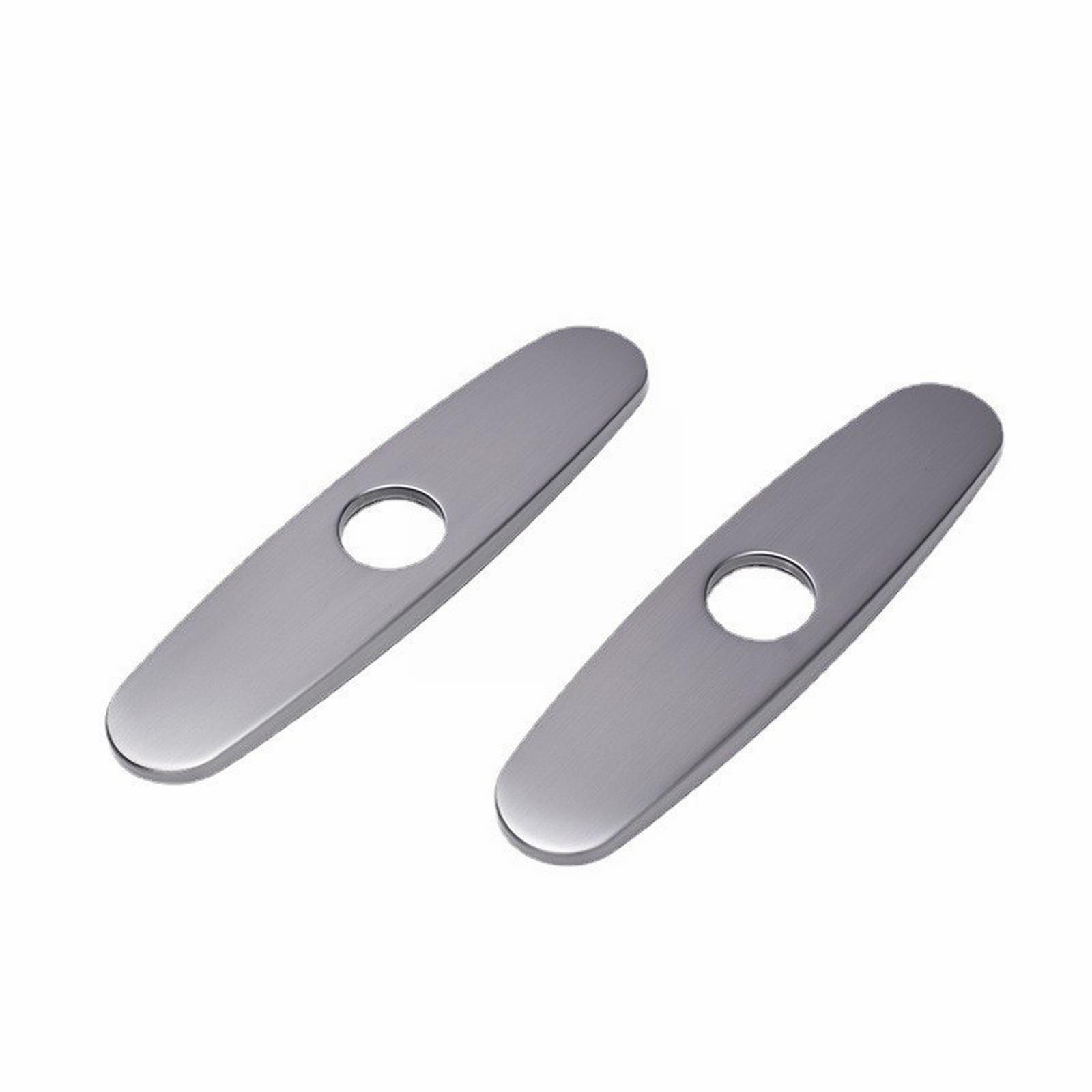 10-Inch Escutcheon Hole Covers In Stainless Steel , Suitable For 1 Or 3-Hole Bathroom Or Kitchen Sink Faucets