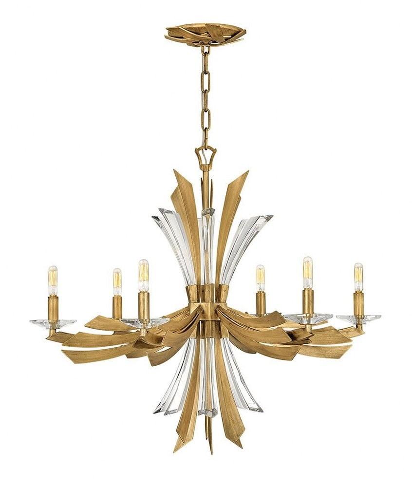 Vida 6 - Light Fabric Dimmable Classic / Traditional Chandelier