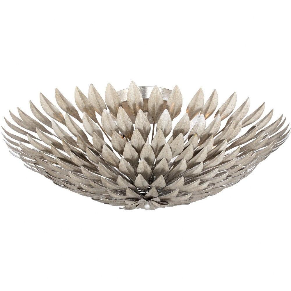 507-SA-Crystorama Lighting-Broche - Six Light Wall Sconce-Antique Silver Finish