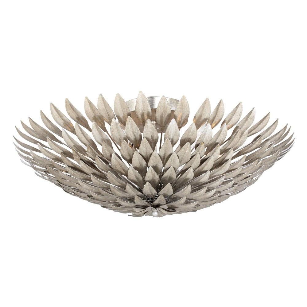 507-SA-Crystorama Lighting-Broche - Six Light Wall Sconce-Antique Silver Finish
