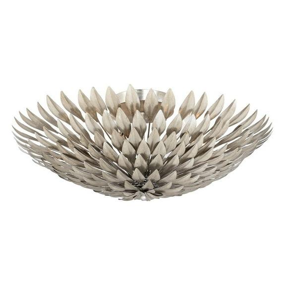 507-SA-Crystorama Lighting-Broche - Six Light Wall Sconce-Antique Silver Finish