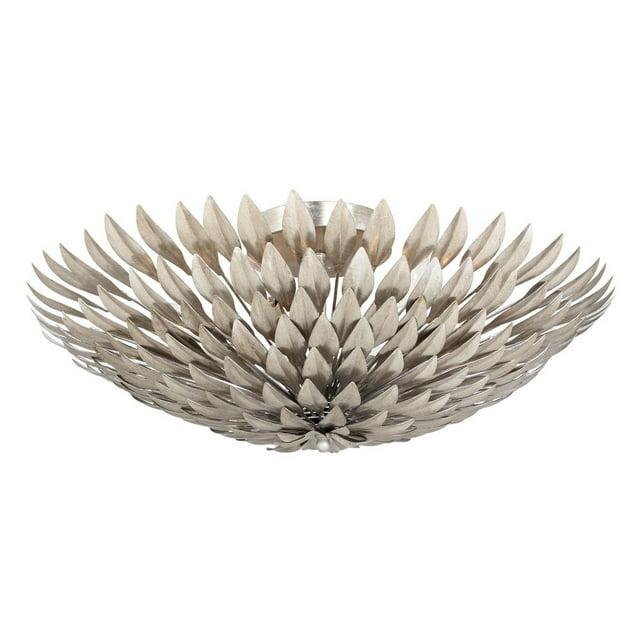 507-SA-Crystorama Lighting-Broche - Six Light Wall Sconce-Antique Silver Finish