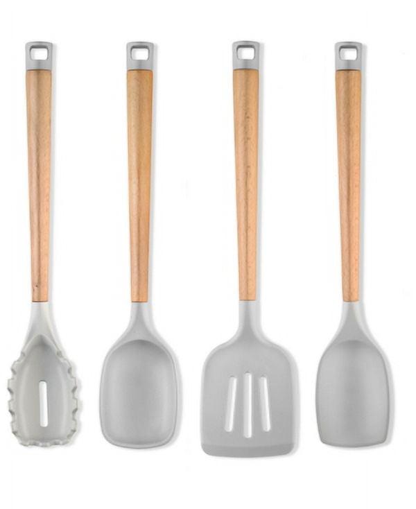 Hampton Forge Skandia Beechwood - 4 Piece Kitchen Tools Set