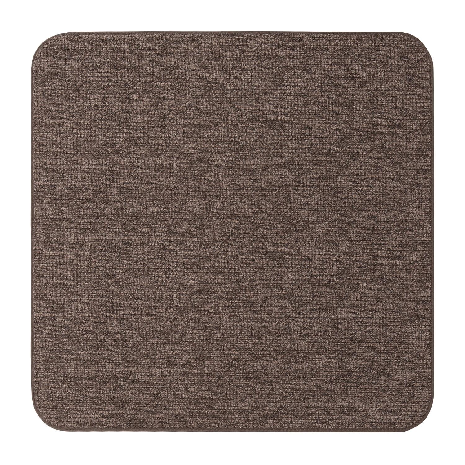 Skid-resistant Carpet Indoor Area Rug Floor Mat - Pebble Gray - 3' X 3' - Many Other Sizes to Choose From