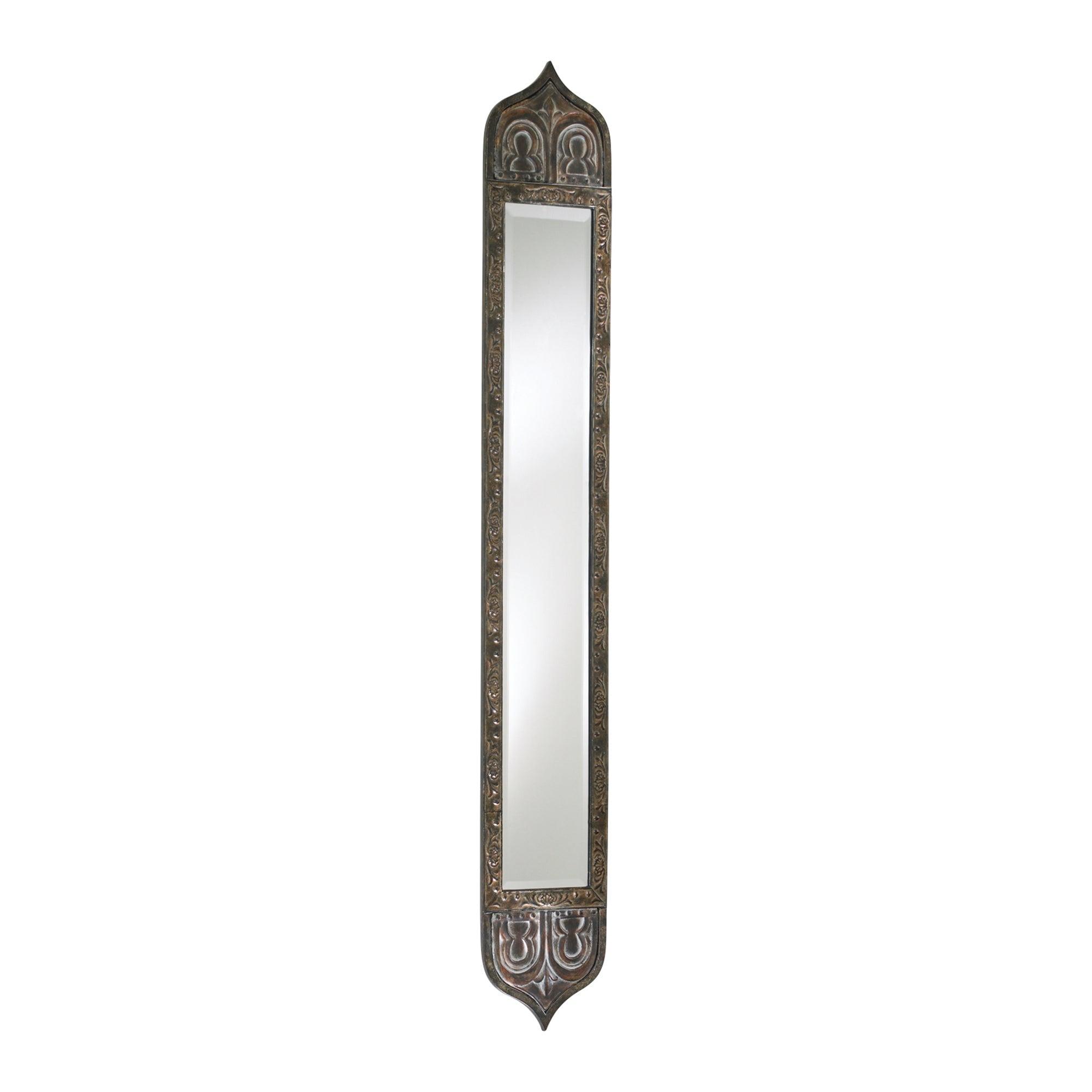 Contemporary Bronze Rectangular Tall Mirror with Beveled Edge