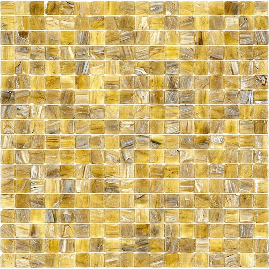 Skosh 0.6" x 0.6" Glass Grid Mosaic Wall & Floor Tile