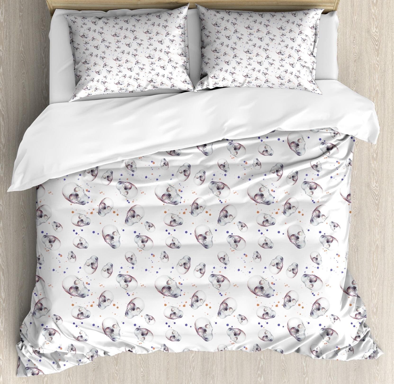Ambesonne Skull Decorations Modern & Contemporary Duvet Cover Set