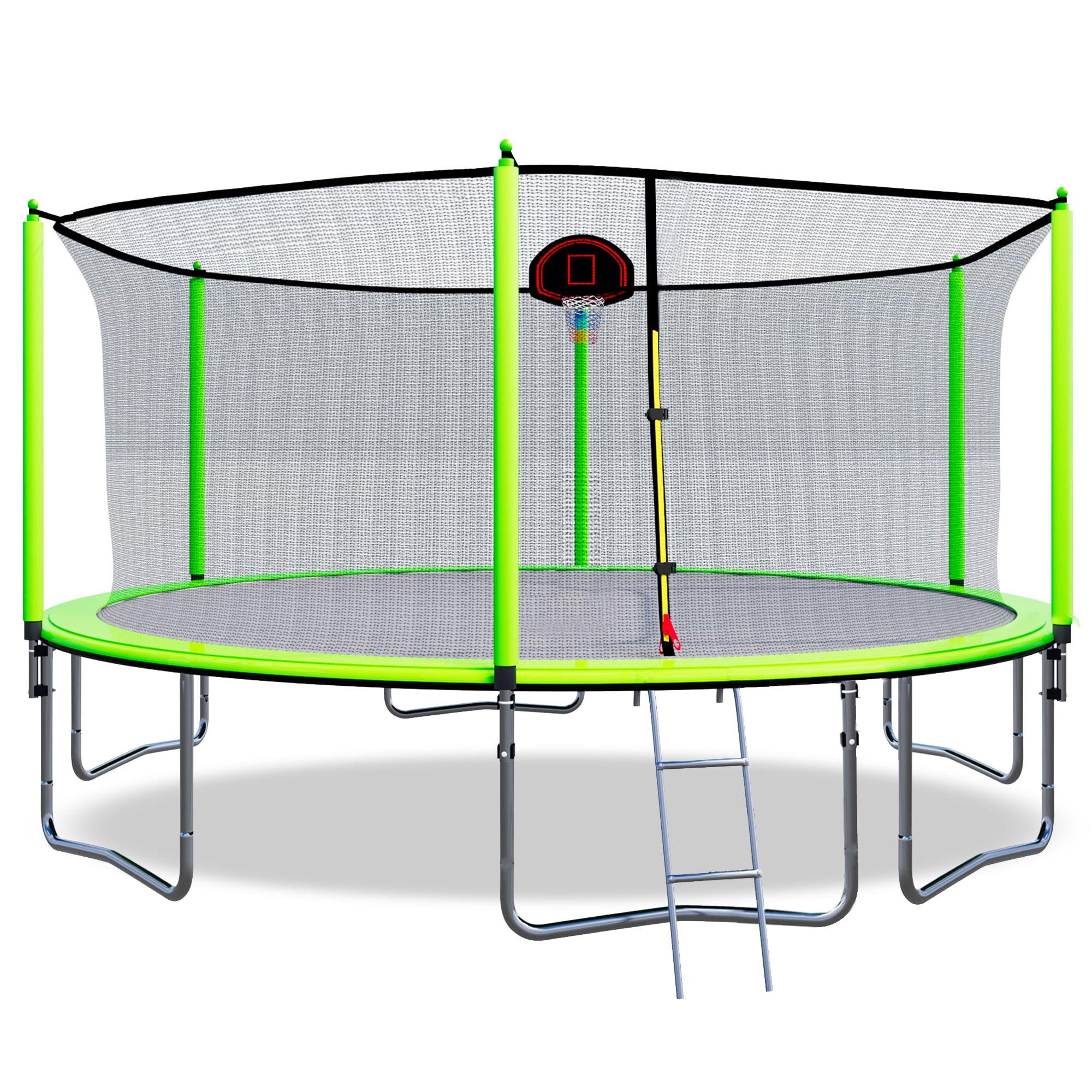 Skybound 15' Round Backyard Trampoline with Safety Enclosure