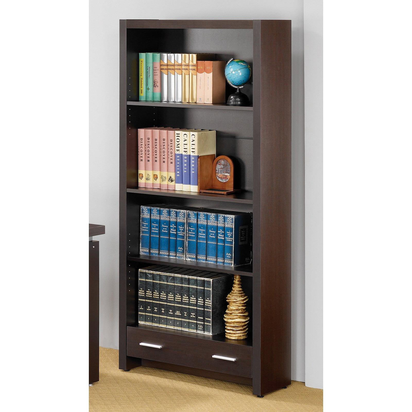 70.75&#34; 4 Shelf Bookcase Cappuccino - Coaster