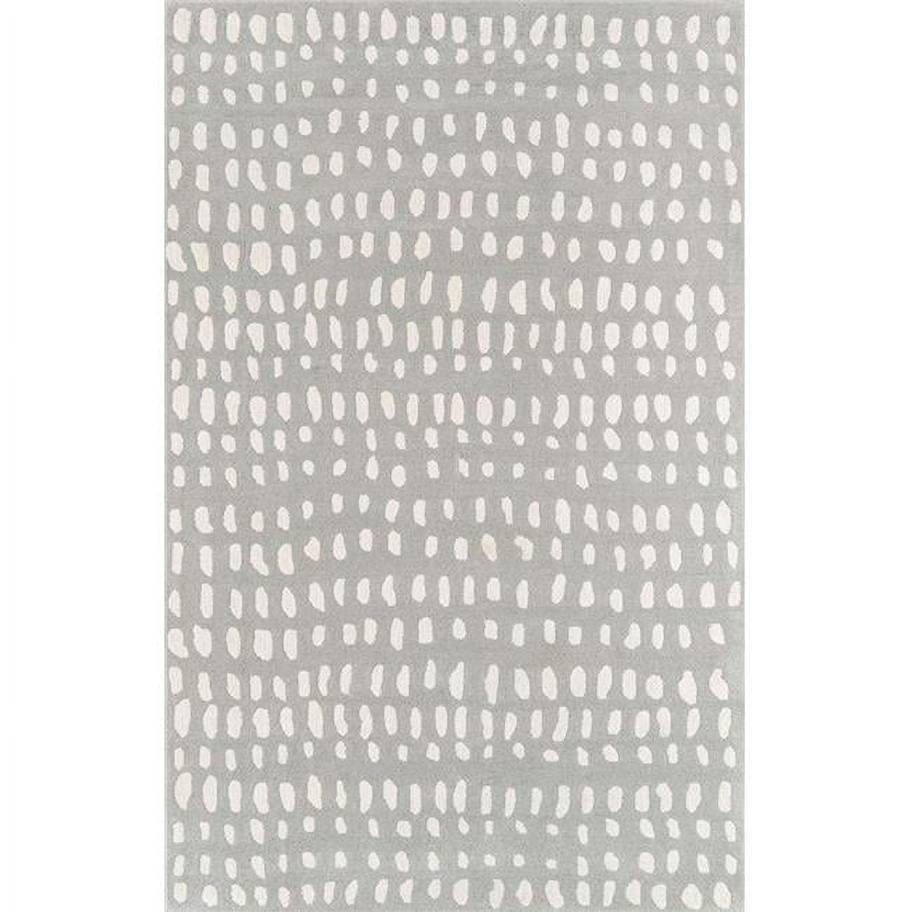 3'6"x5'6" Delmar Area Rug Gray - Novogratz by Momeni: Chevron Pattern, Traditional Style, Wool, Low Pile, Indoor Use