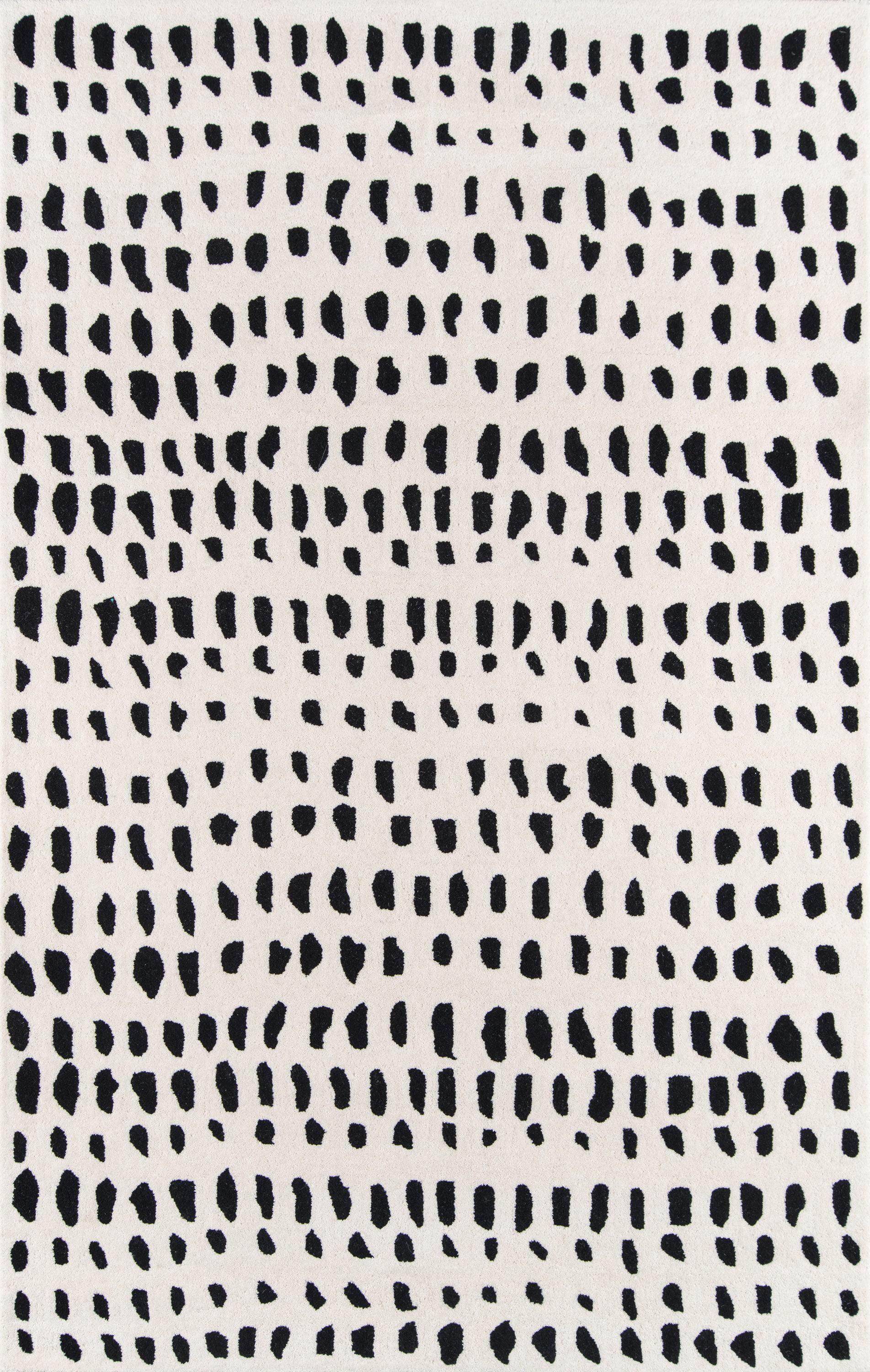 5'x8' Delmar Area Rug Ivory - Novogratz by Momeni: Traditional Chevron Wool, Low Pile, Indoor Use, Handmade