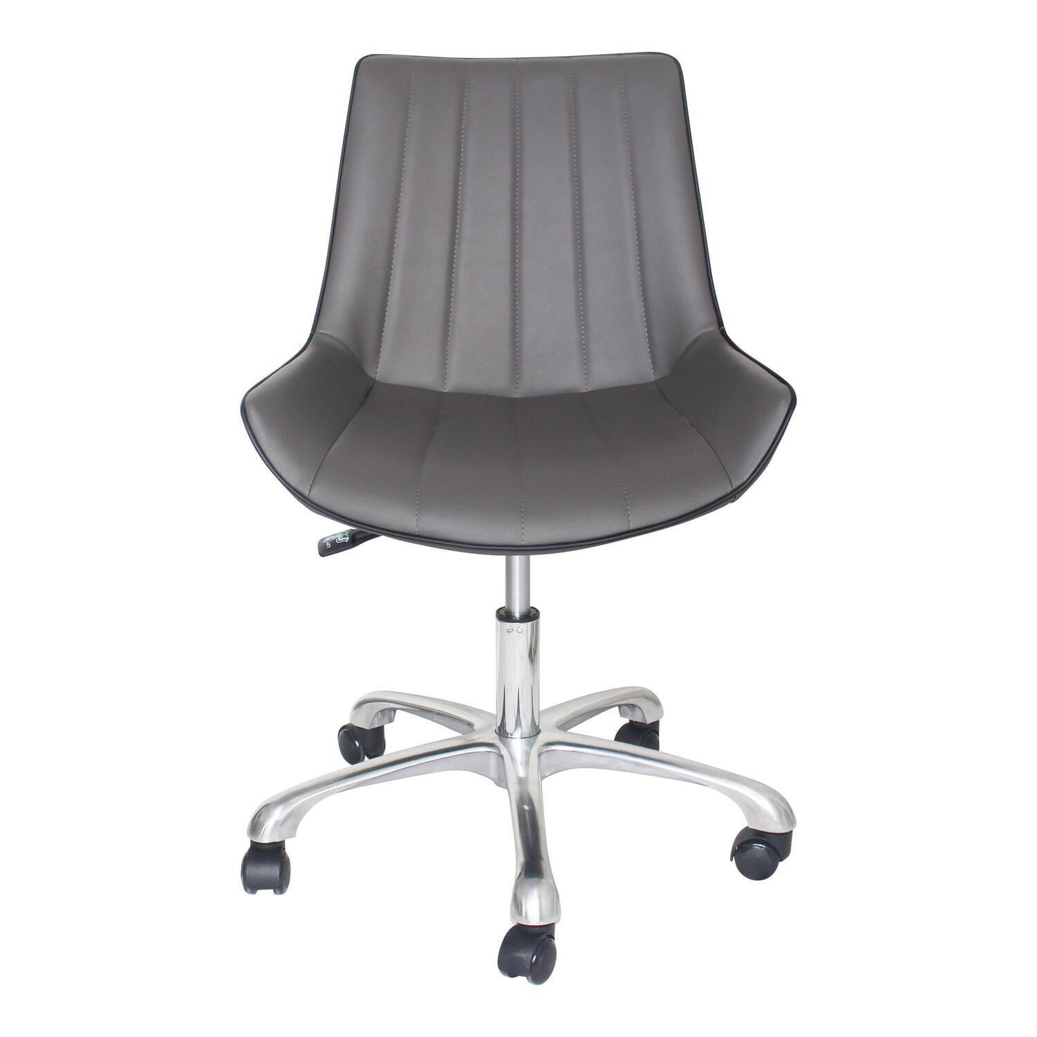 Skyline Decor Swivel Office Chair Grey