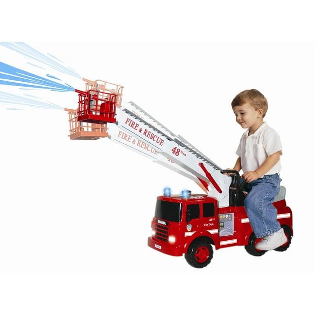 Skyteam Technology Skyteam Technology 2 Volt 1 Seater Police / Fire Department Push/Pull Ride On