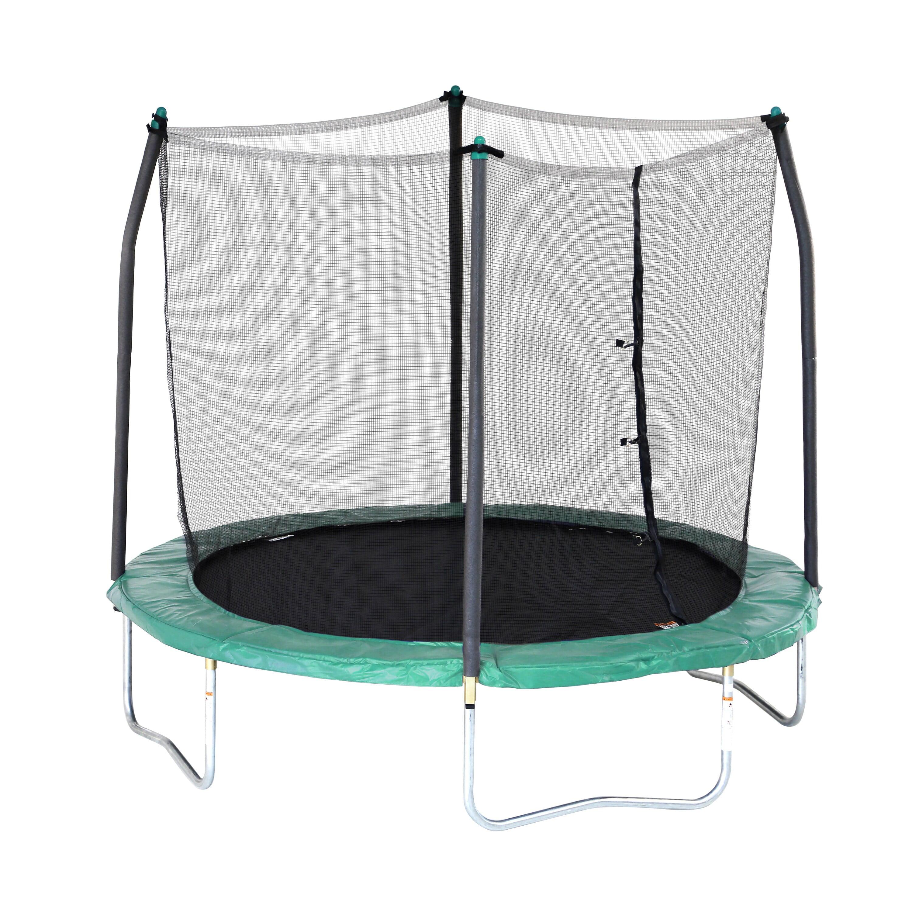 8' Round Backyard Trampoline with Safety Enclosure