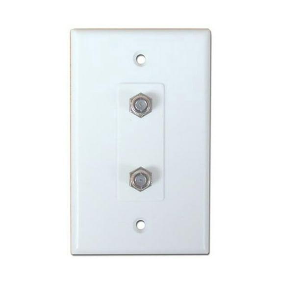 Skywalker Signature Series, Wall Plate W/Dual F-81, White