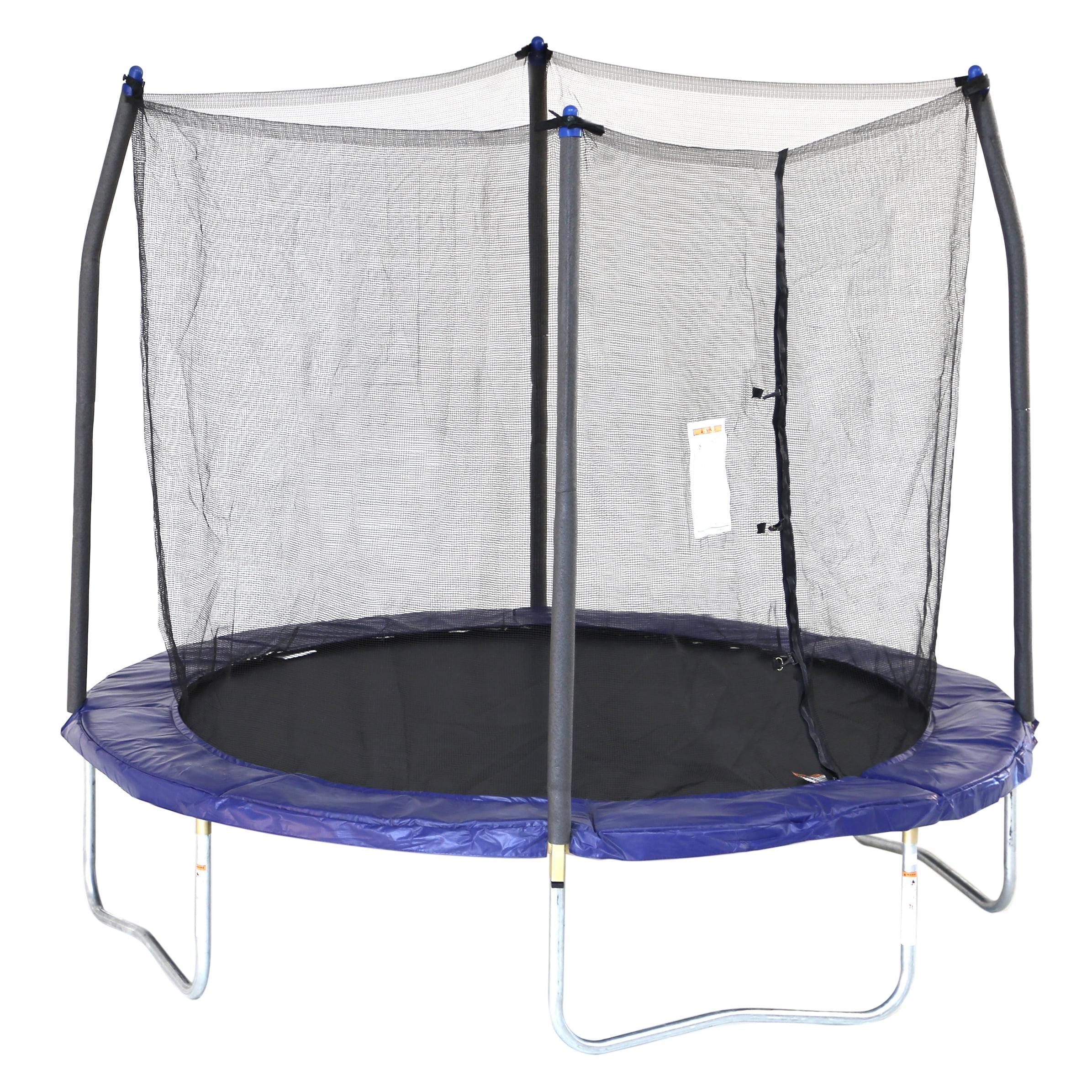 Skywalker Trampolines 8' Round Trampoline with Enclosure - Blue