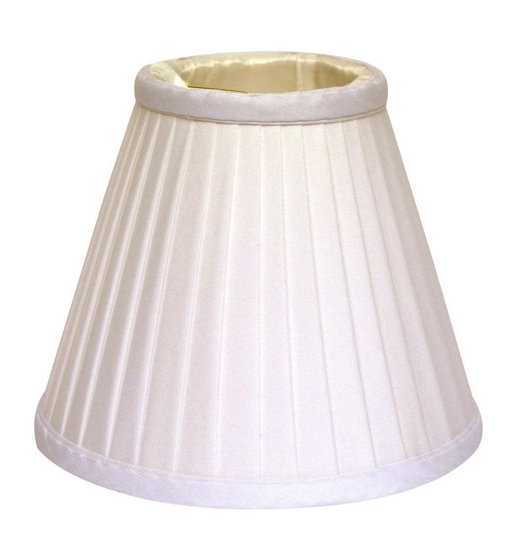 White Silk Drum Chandelier Lampshade Set of 6