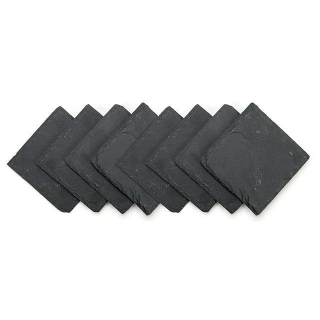 Slate Drink Coasters - Set of 8 - 4" x 4" By Trademark Innovations