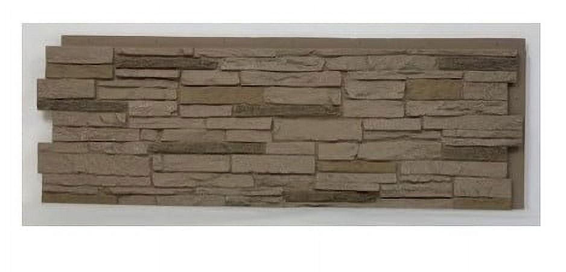 Sahara Brown Composite Faux Stone Wall Panel 43"