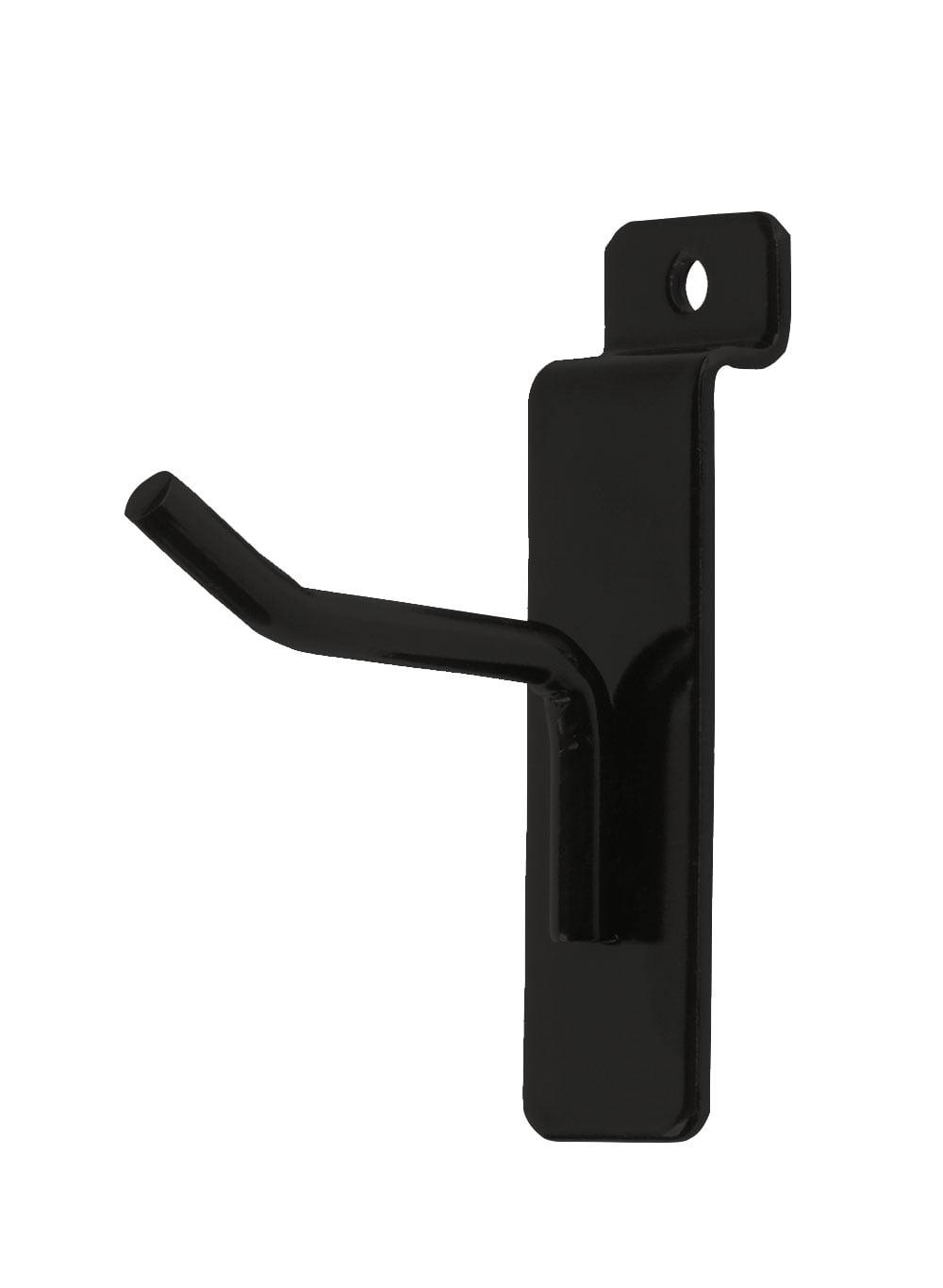 2" Black Metal Slatwall Hooks Pack of 50