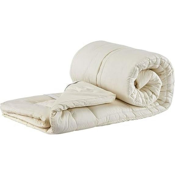 Sleep & Beyond WCMT 1.5 in. Washable Wool Mattress Topper - Crib