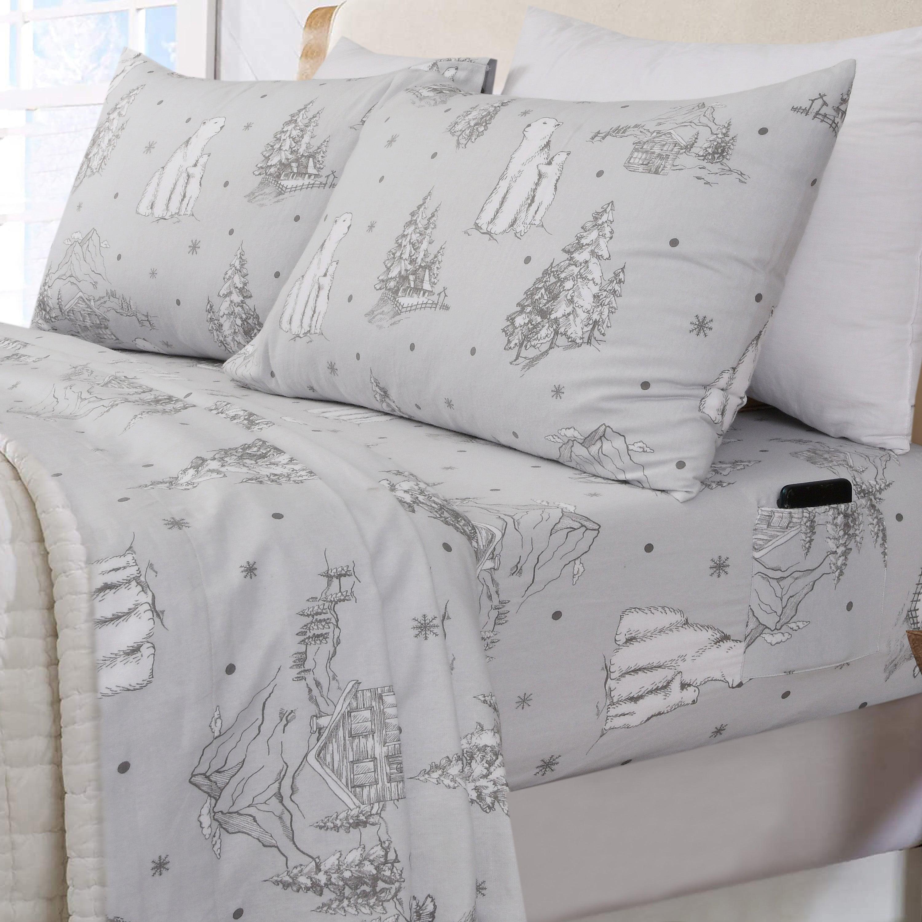 Enviohome Colyt 100% Cotton Flannel Sheet Set