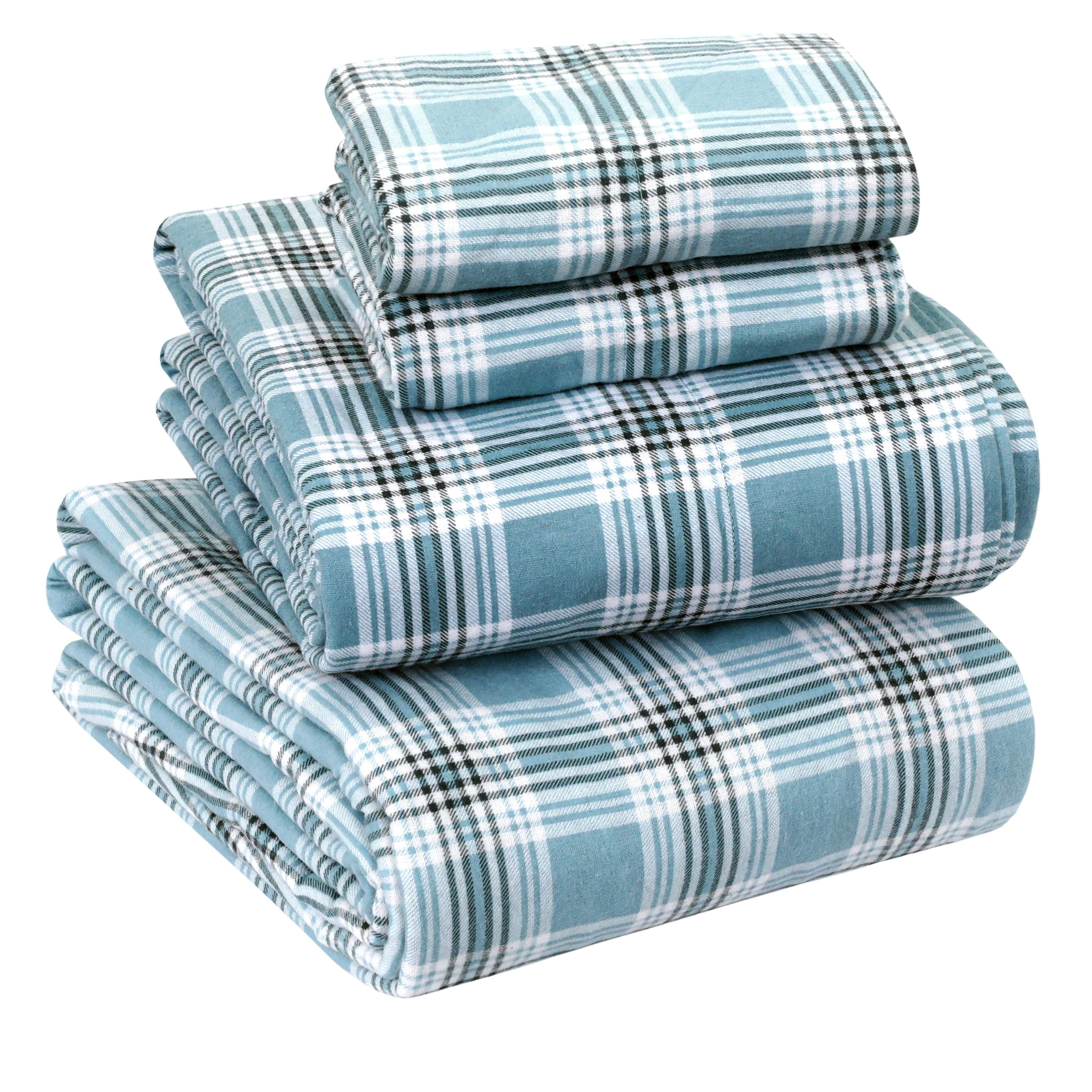 Enviohome Colyt 100% Cotton Flannel Sheet Set