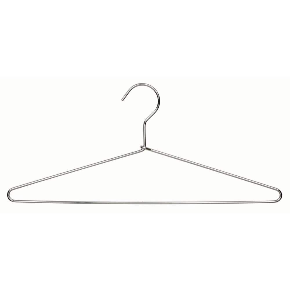 Slim Chrome Metal Suit Hanger, Box of 50