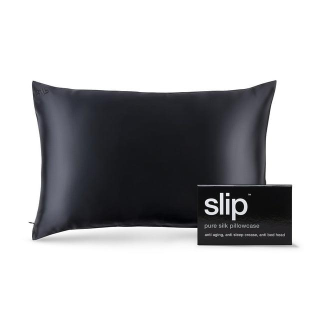 Slip Pure Silk Pillowcase Bedding, Black, Queen