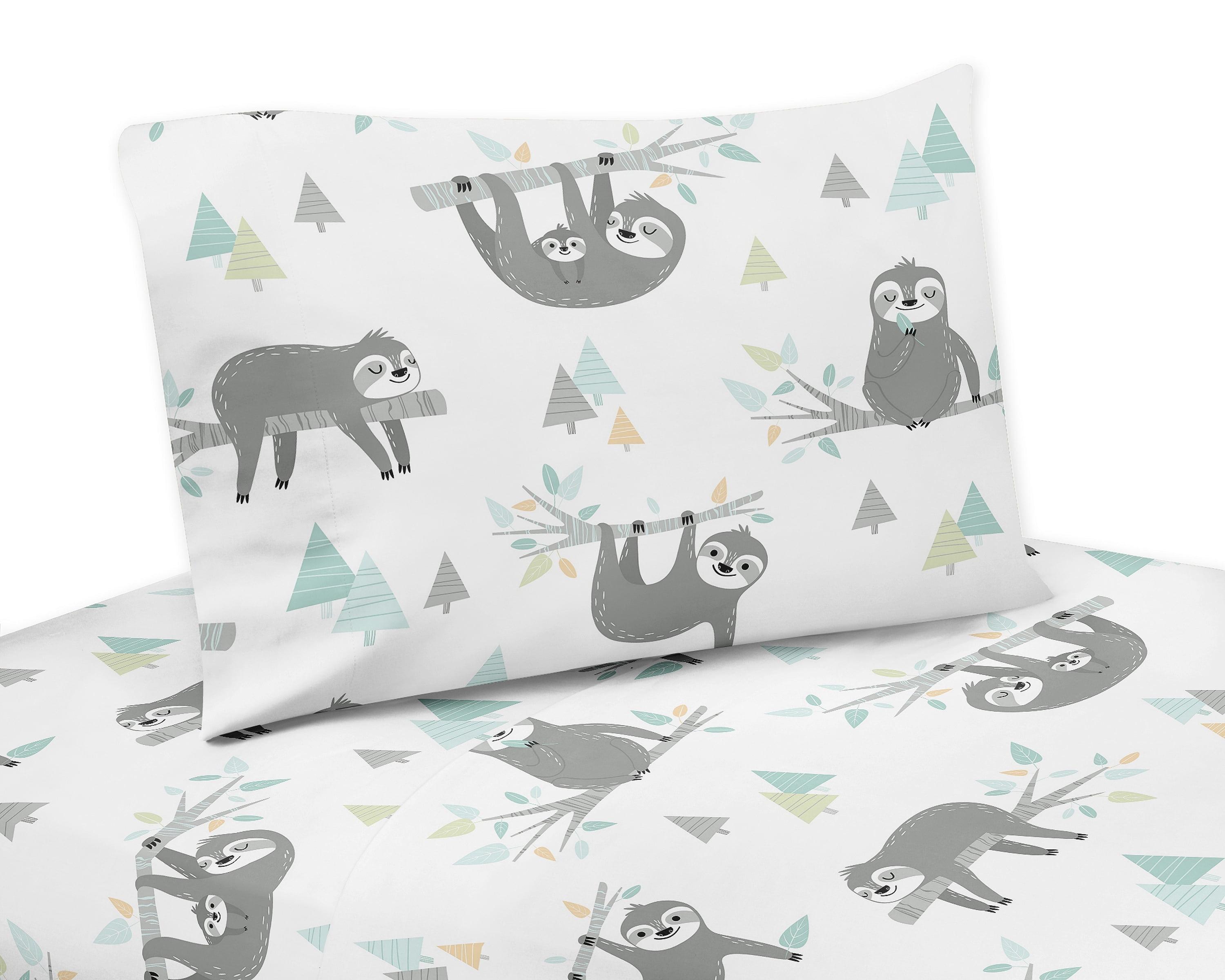 Sloth Animal Print Microfiber Twill Sheet Set