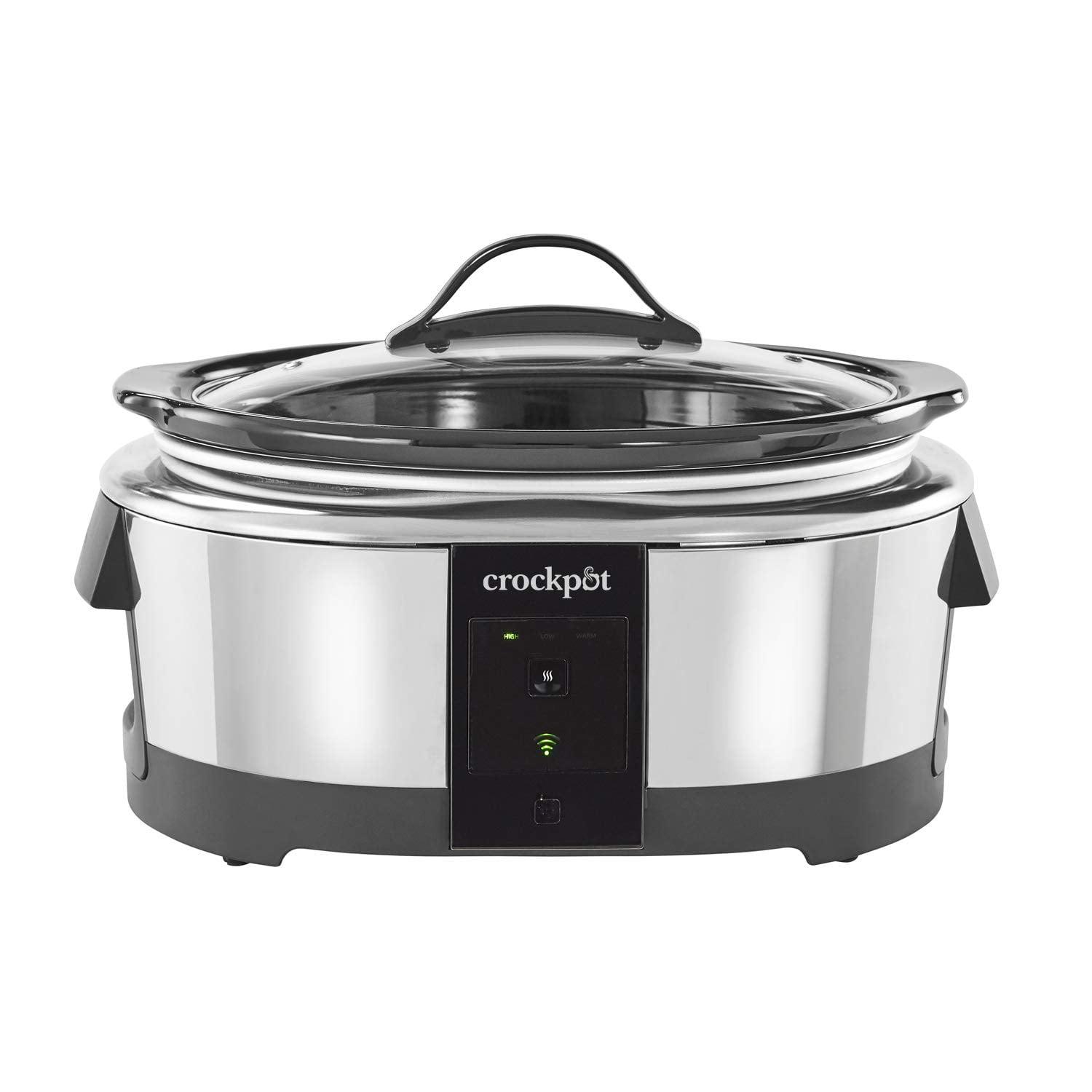 Open Box Slow Cooker 6-Quart Programmable Stainless Steel Compatible w/ Alexa (Good)