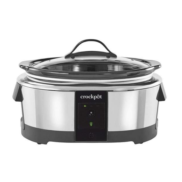 Open Box Slow Cooker 6-Quart Programmable Stainless Steel Compatible w/ Alexa (Good)
