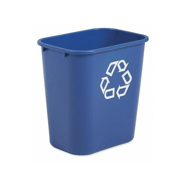 Rubbermaid Commercial Products Rubbermaid® Commercial Deskside Recycling Containe Plastic Open Recycling Bin