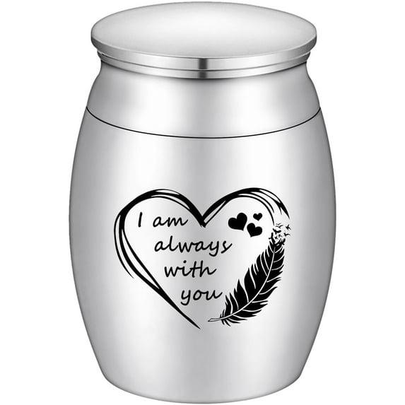 Small Keepsake Urn for Dad Mini Cremation Urns Decorative Memorial Funeral Ashes Holder Silver Engraved Stainless Steel Container for Dad Father 1.57 x 1.18 Inch-My Dad My Hero My Angel