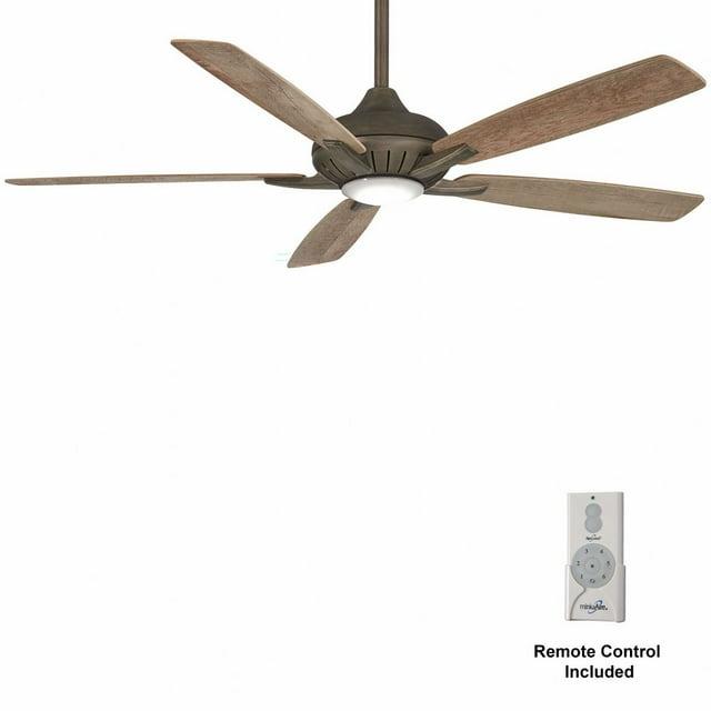 60" Minka Aire Modern Indoor Ceiling Fan with LED Light Remote Control Heirloom Bronze for Living Room Bedroom Family Dining Home