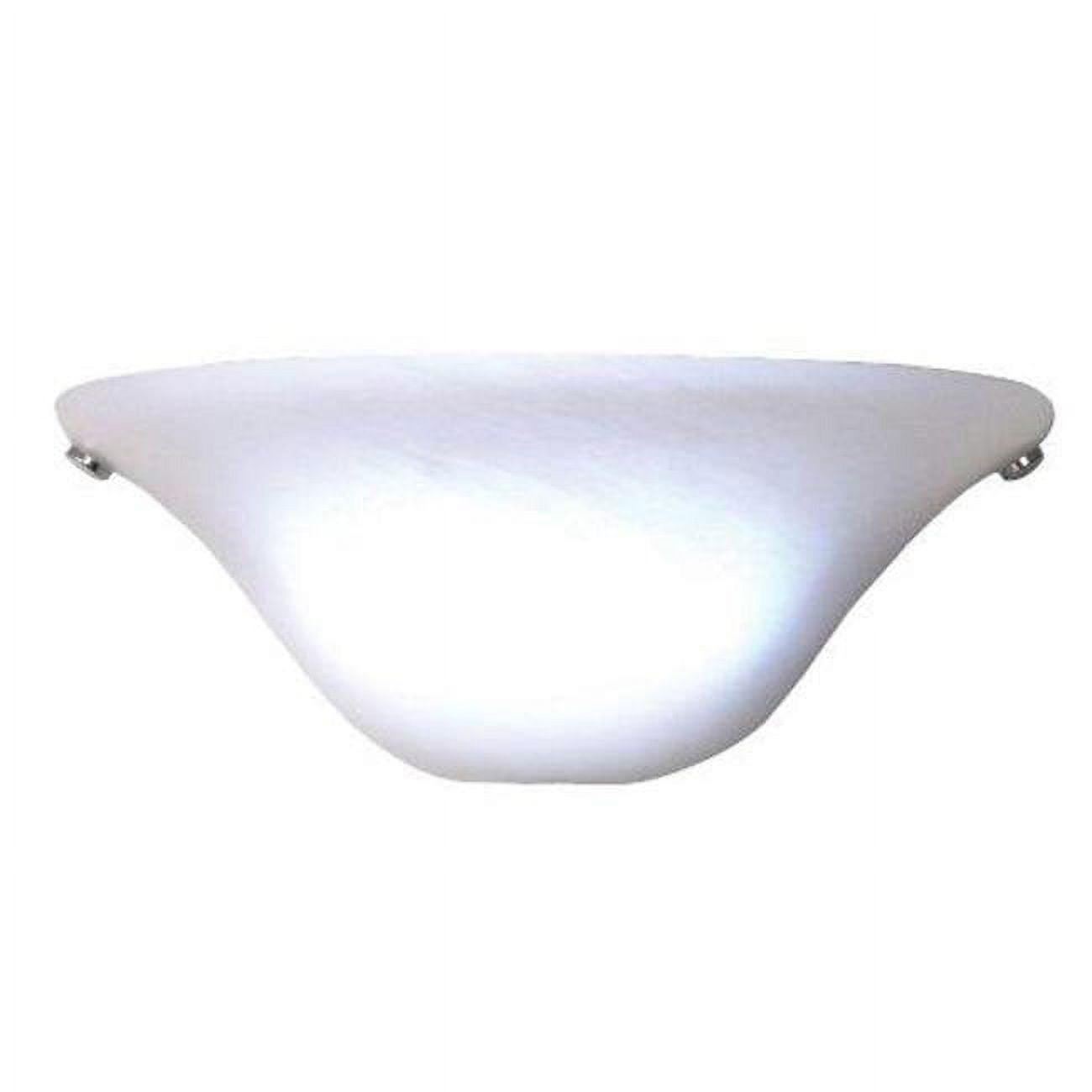 Elegant Half Moon Frosted Marble Glass LED Sconce with Remote Control