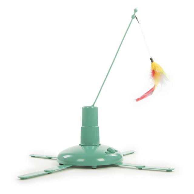 SmartyKat Loco Motion Electronic Motion Teaser Wand Cat Toy, Battery Powered