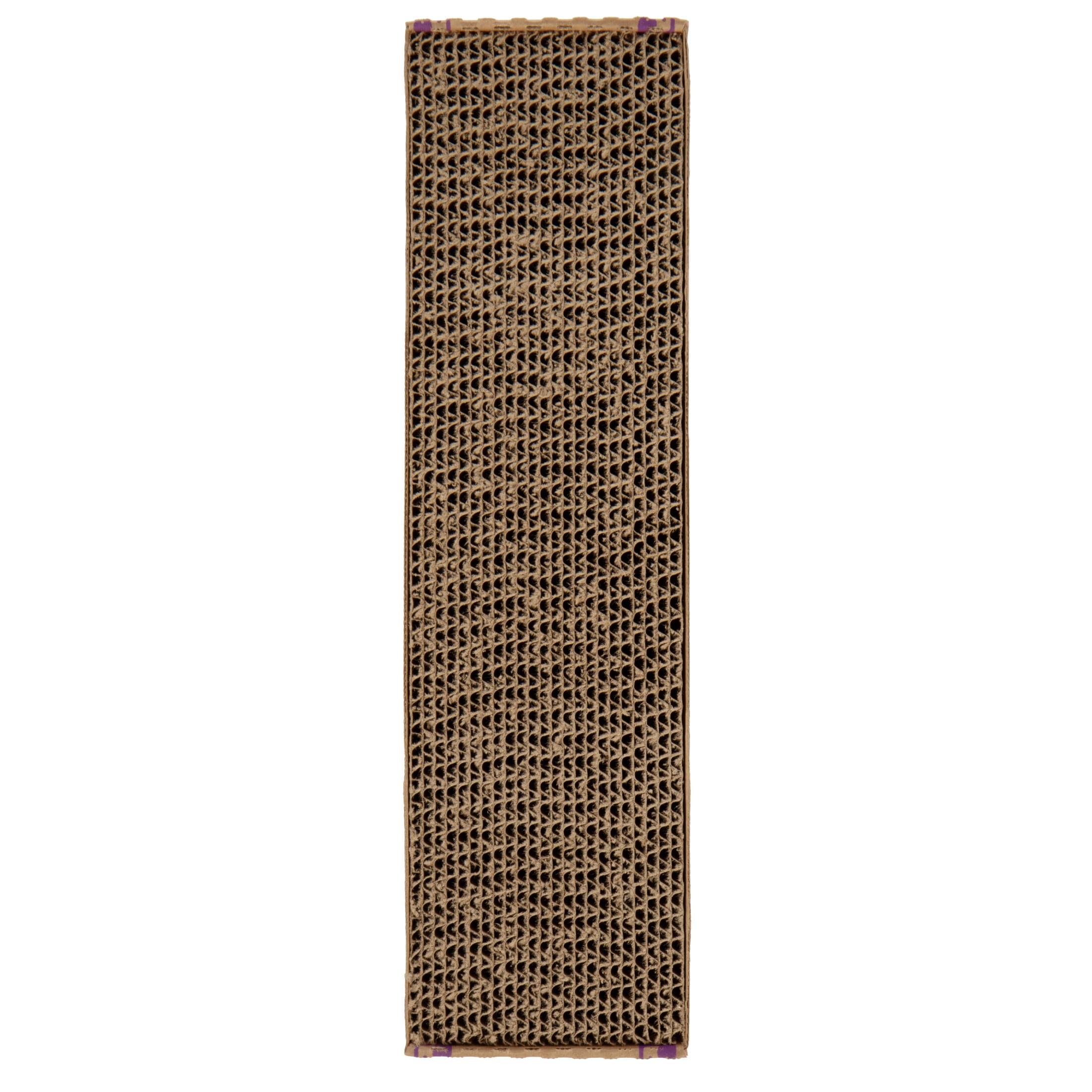 SmartyKat Super Scratcher Reversible Catnip Infused Corrugated Cardboard Cat Scratching Floor Pad