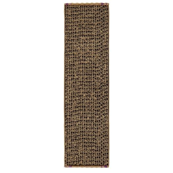 SmartyKat Super Scratcher Reversible Catnip Infused Corrugated Cardboard Cat Scratching Floor Pad