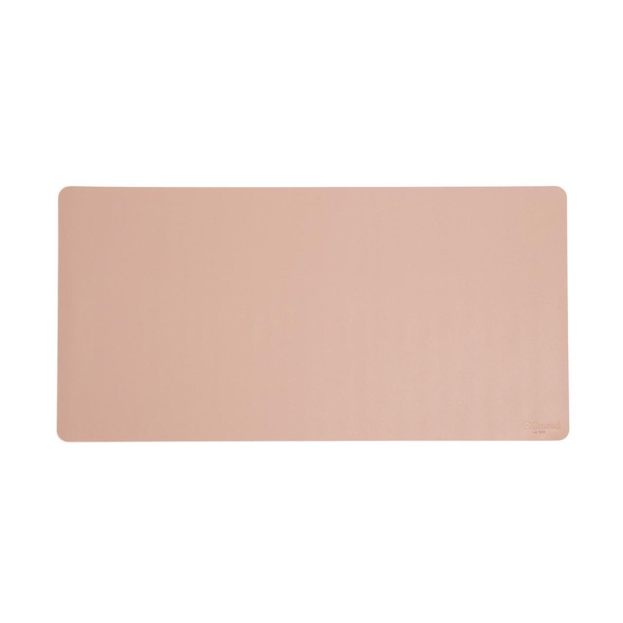 Smead Vegan Leather Desk Pads 31.5 x 15.7 Light Pink 64834