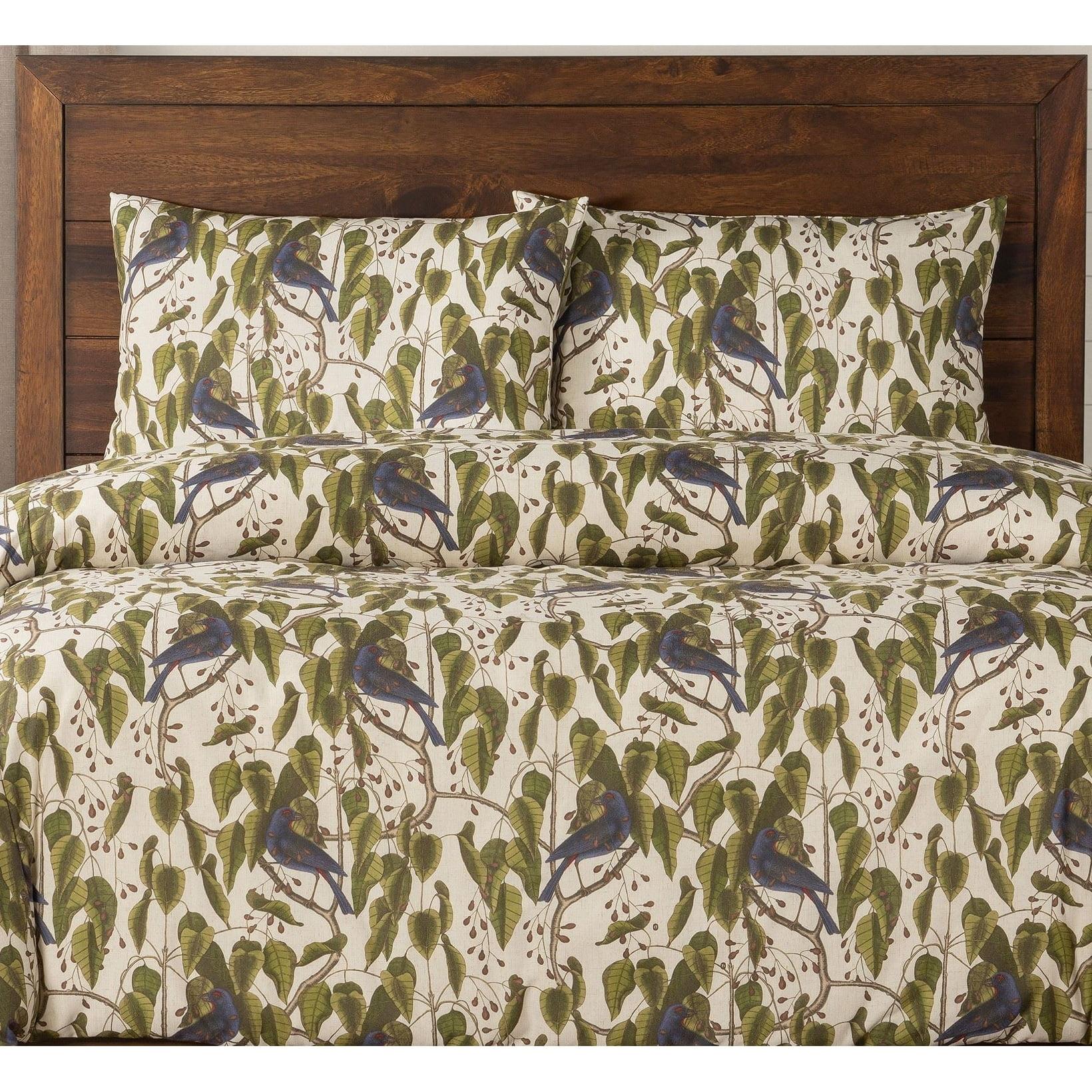 Bluebirds Print Duvet Cover Set