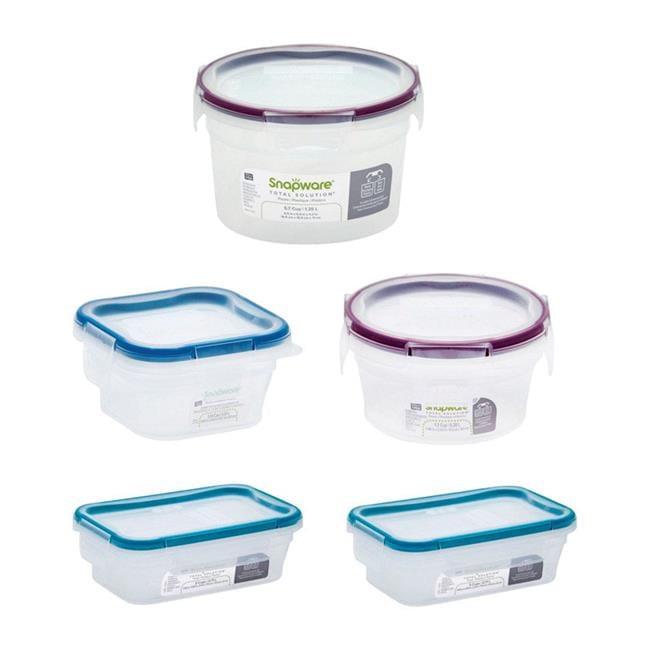 Snapware Total Solution Clear Food Storage Container Set 5 pk