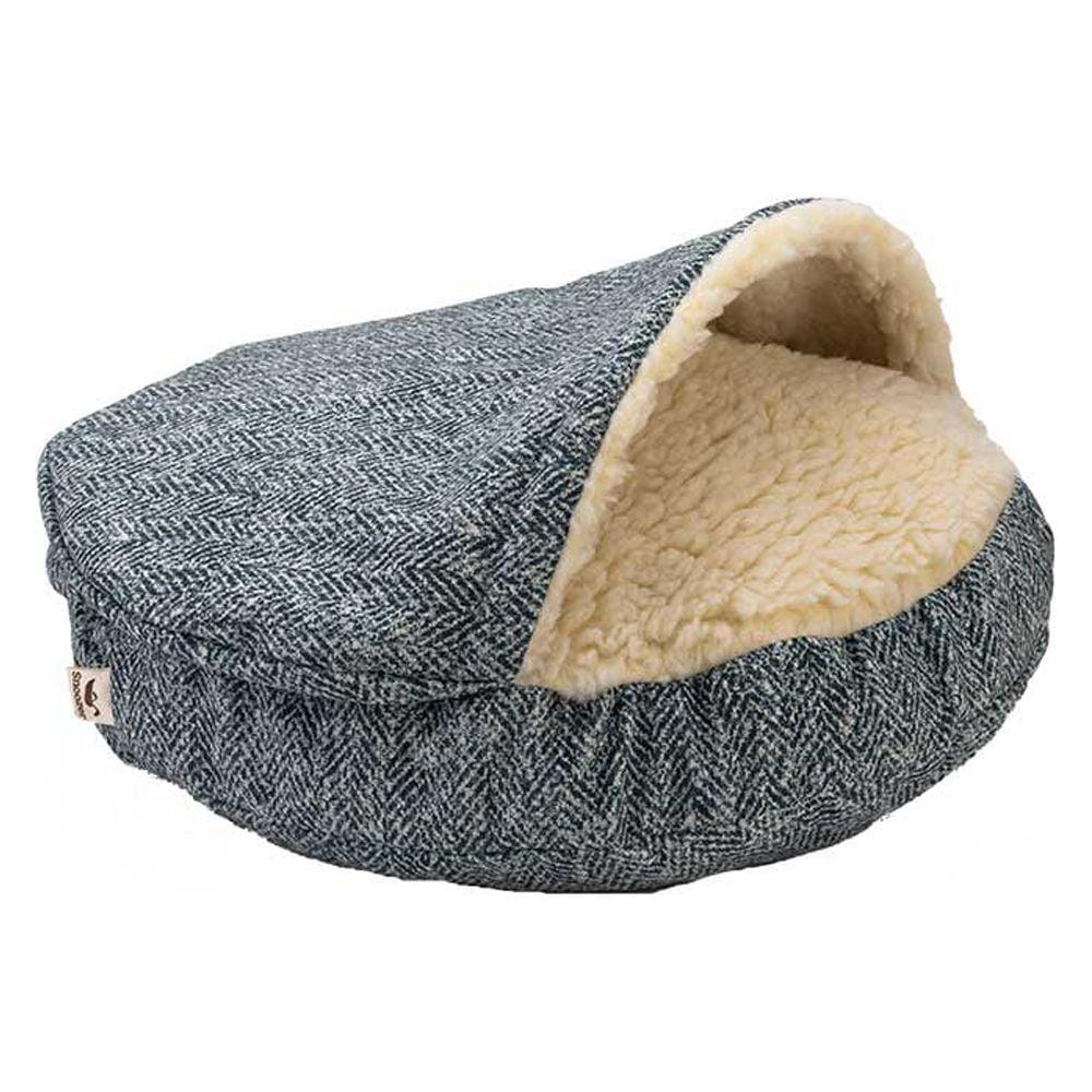 Snoozer Pet Products Snoozer Premium Mircosuede Cozy Cave Hooded Dog Bed
