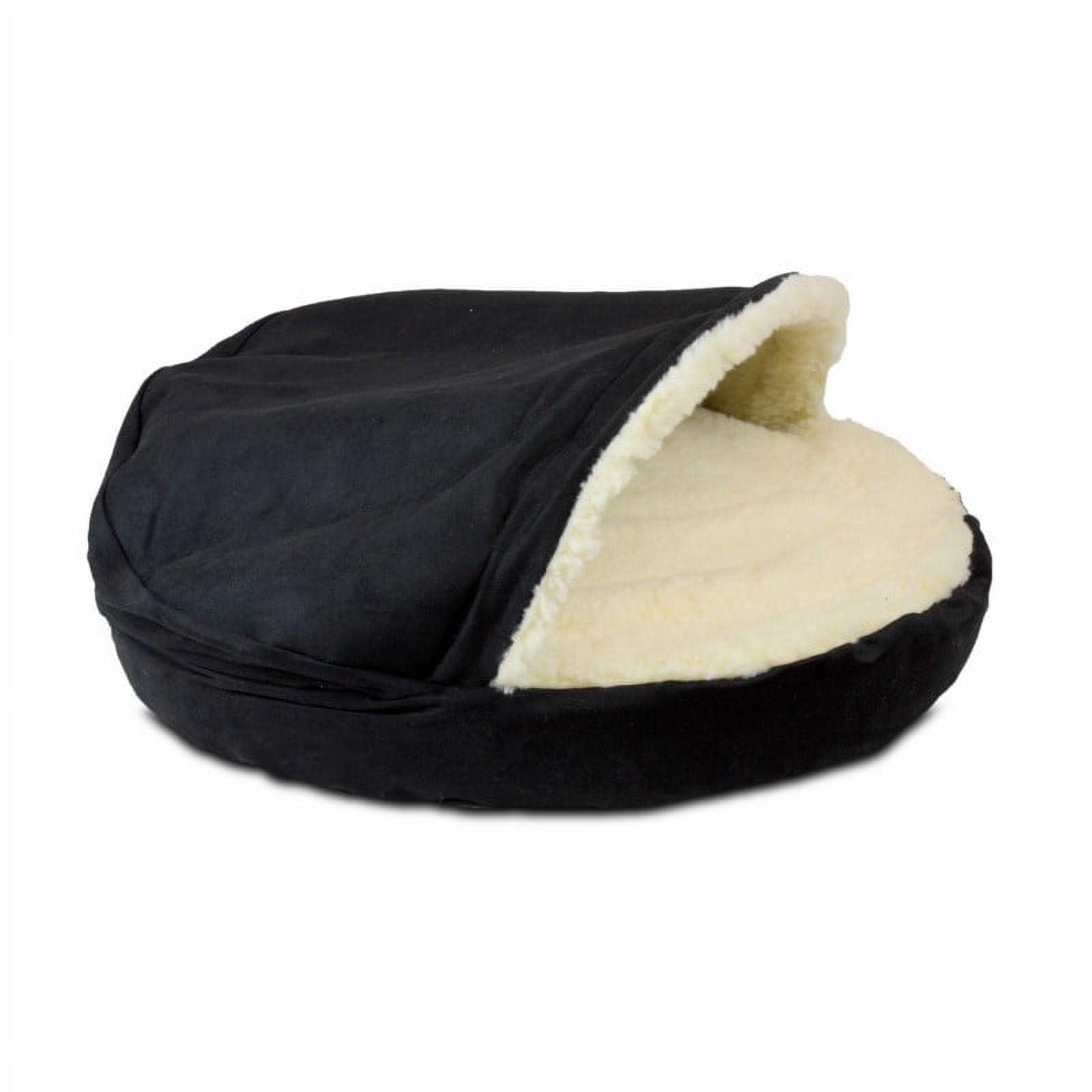 Snoozer Cozy Cave Luxury Microsuede Orthopedic Hooded Dog Bed